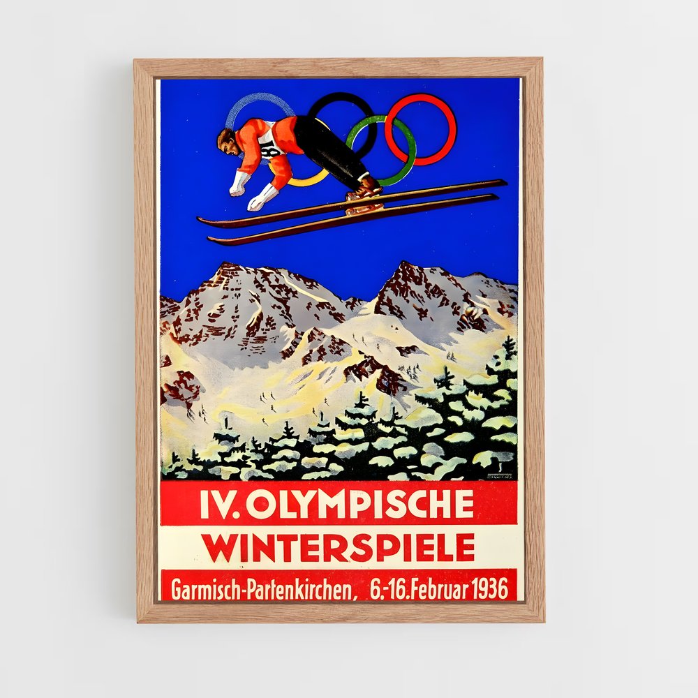 Poster sommets alpine – affiche Jeux Olympiques (vue 4)